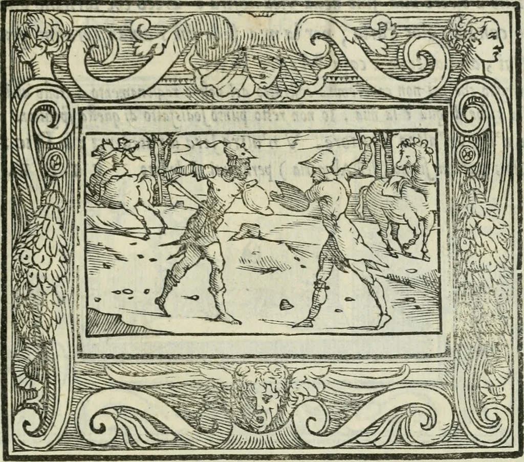 An illustration from I marmi del Doni, academico peregrino, 1552, leaf 340