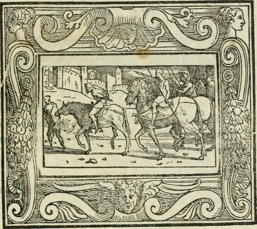 An illustration from I marmi del Doni, academico peregrino, 1552, leaf 350