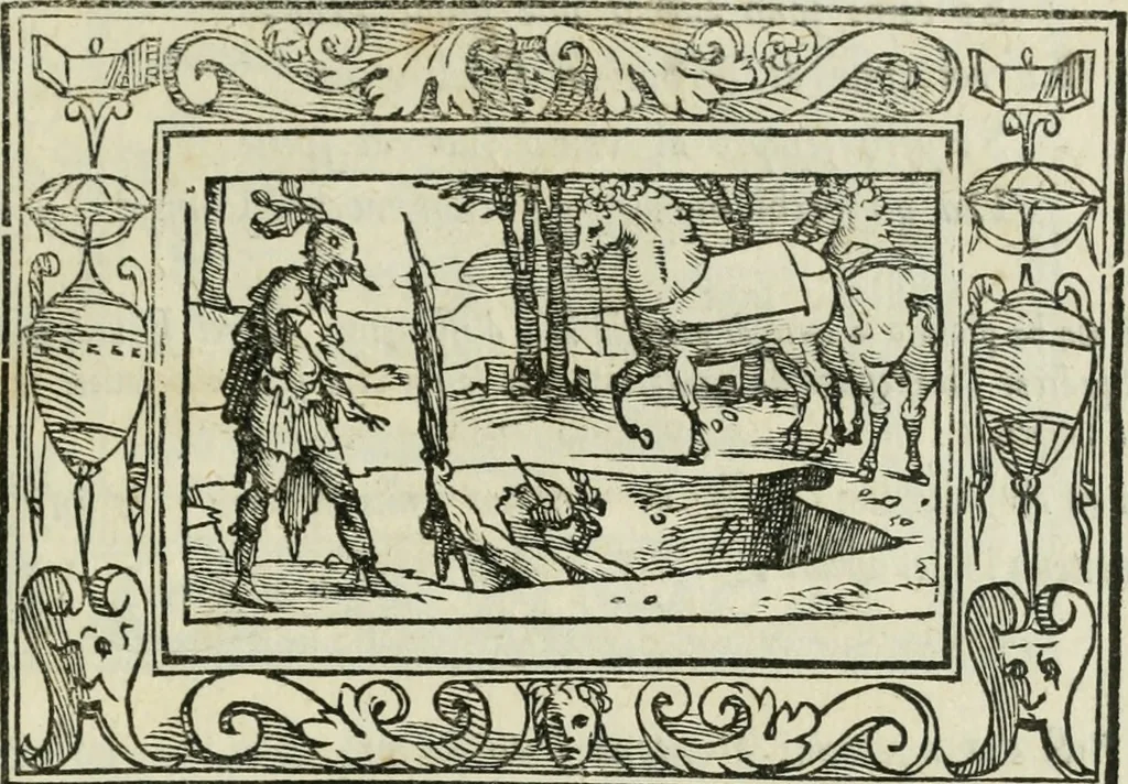 An illustration from I marmi del Doni, academico peregrino, 1552, leaf 354