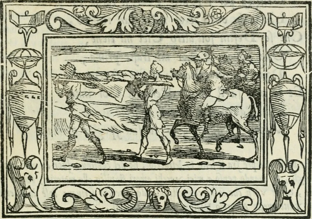 An illustration from I marmi del Doni, academico peregrino, 1552, leaf 356