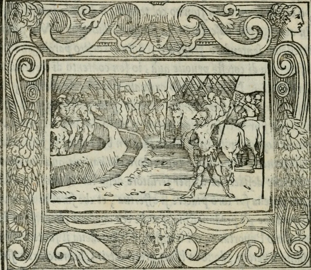 An illustration from I marmi del Doni, academico peregrino, 1552, leaf 379