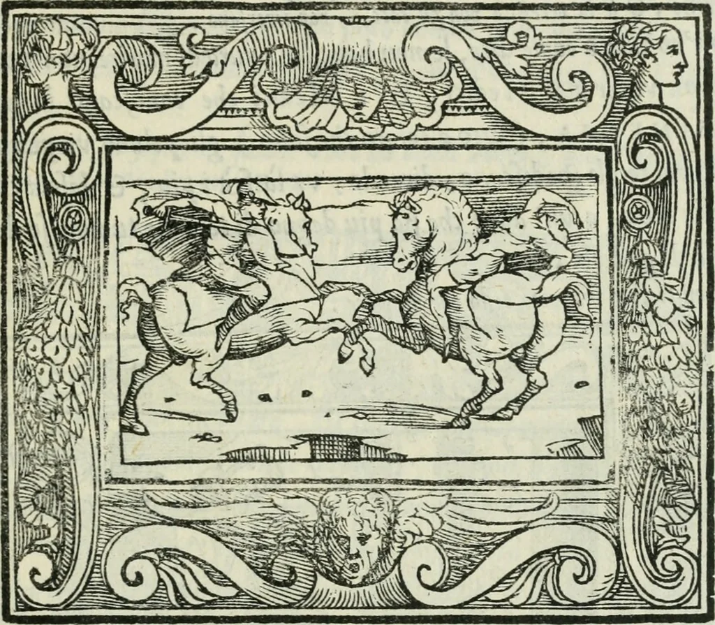 An illustration from I marmi del Doni, academico peregrino, 1552, leaf 452