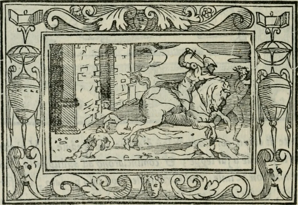 An illustration from I marmi del Doni, academico peregrino, 1552, leaf 453