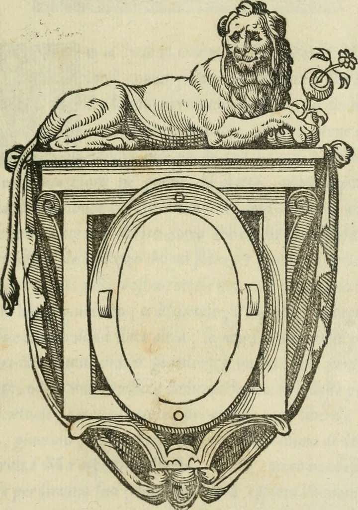 An illustration from I marmi del Doni, academico peregrino, 1552, leaf 460