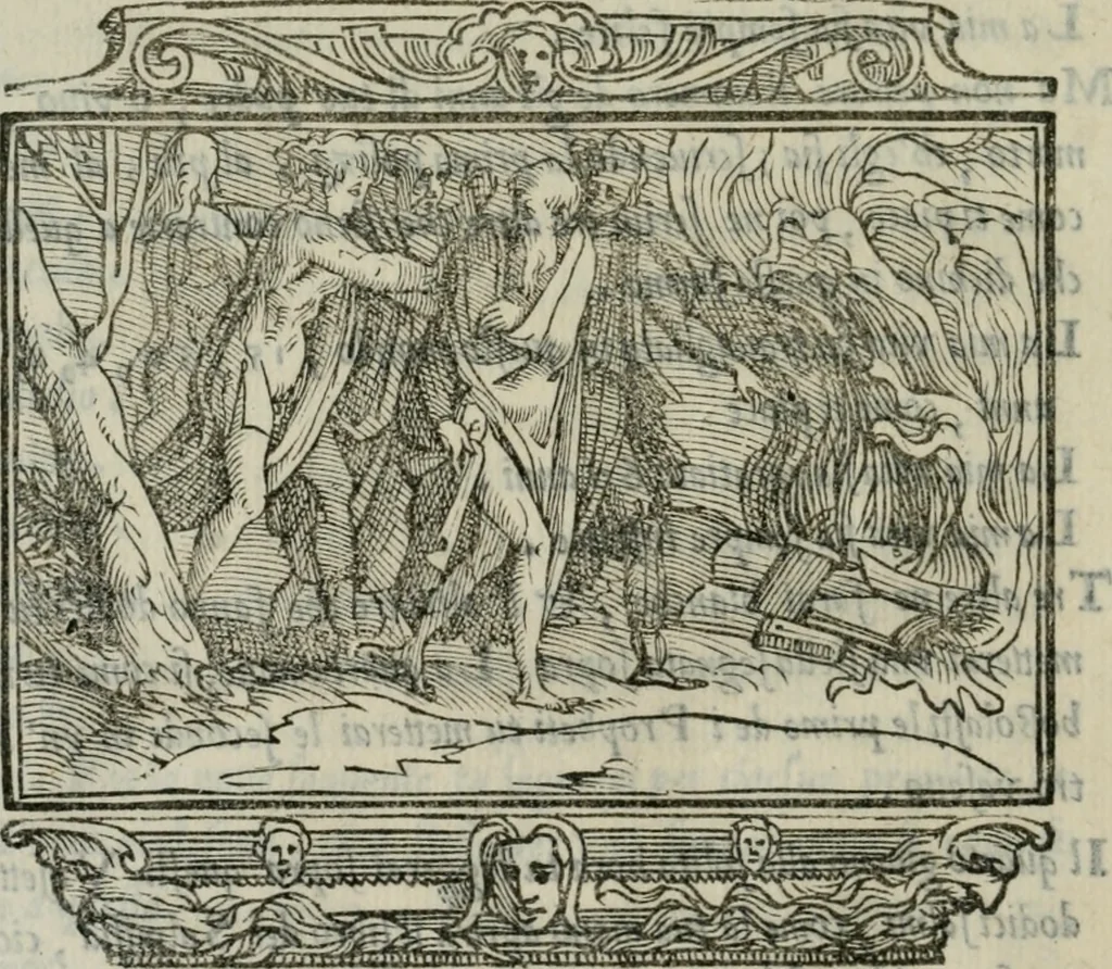 An illustration from I marmi del Doni, academico peregrino, 1552, leaf 469