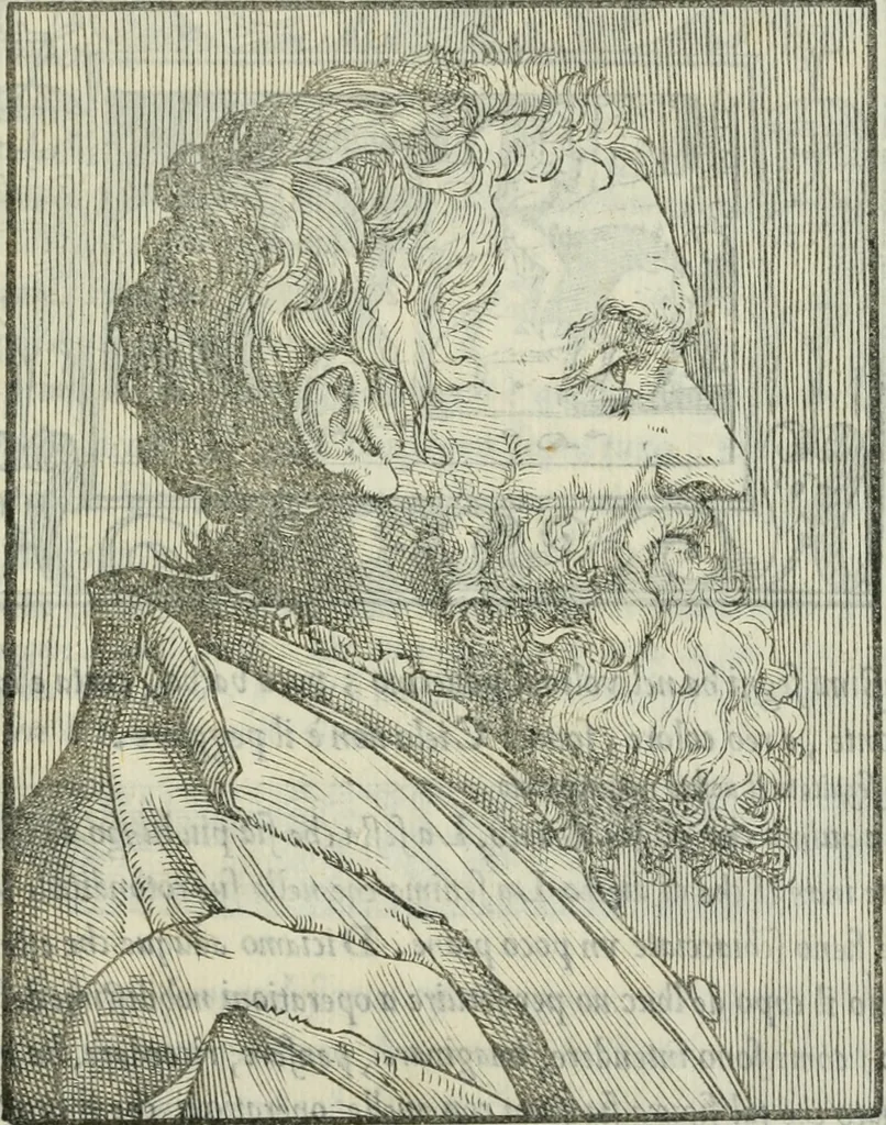 An illustration from I marmi del Doni, academico peregrino, 1552, leaf 474