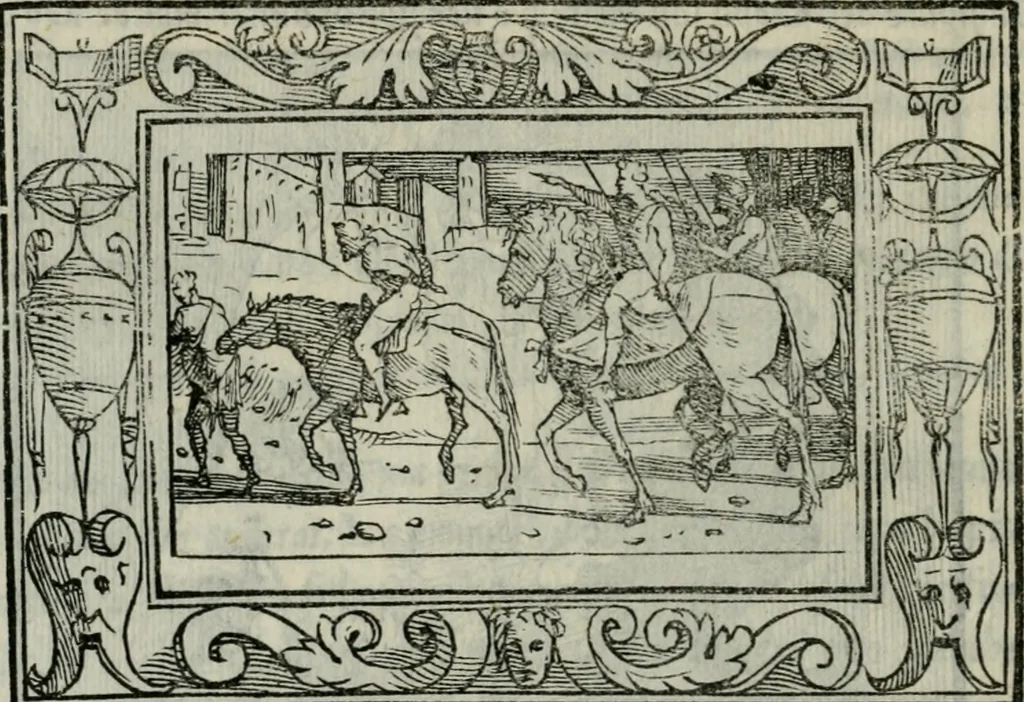 An illustration from I marmi del Doni, academico peregrino, 1552, leaf 475