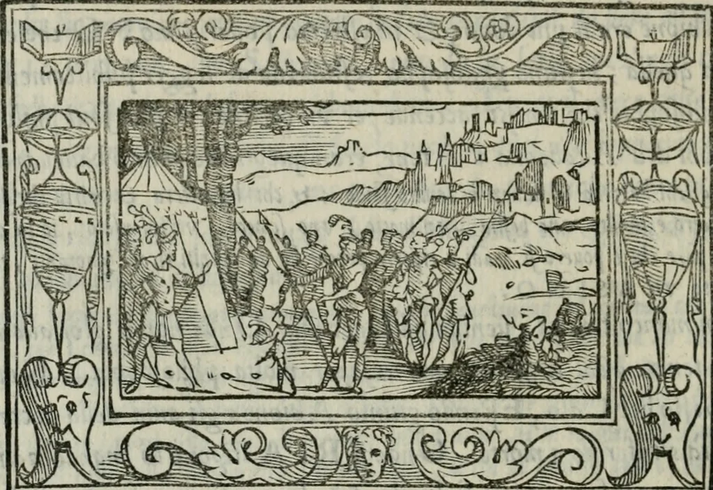 An illustration from I marmi del Doni, academico peregrino, 1552, leaf 485