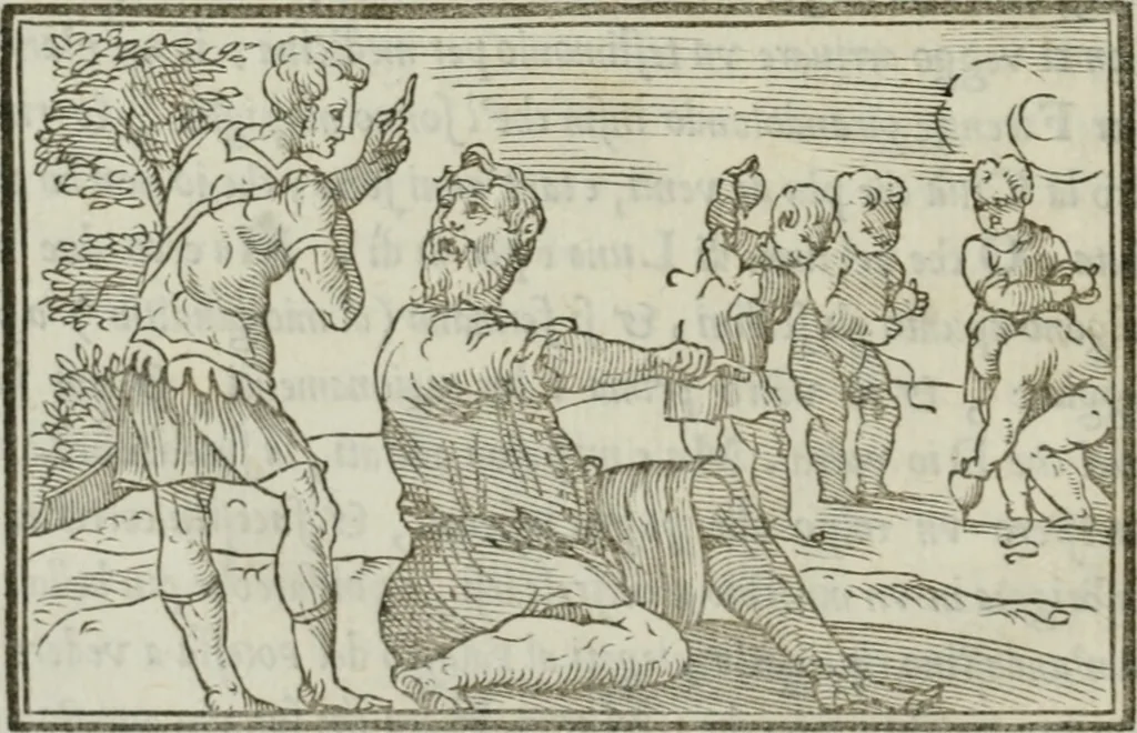 An illustration from I marmi del Doni, academico peregrino, 1552, leaf 51