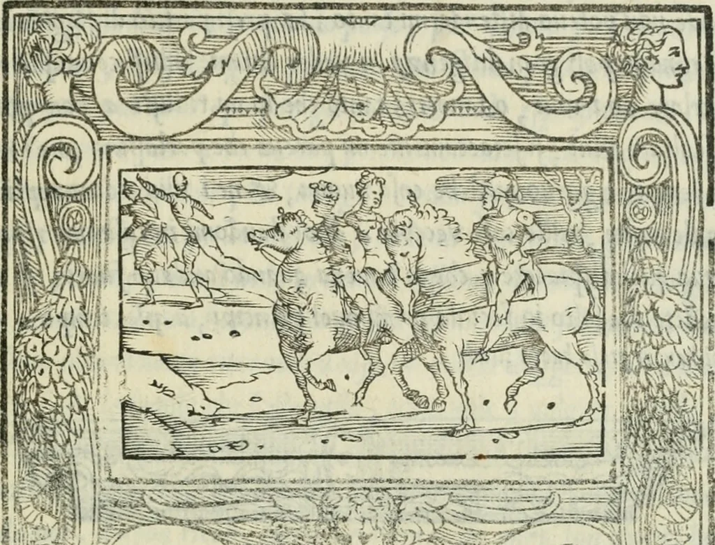An illustration from I marmi del Doni, academico peregrino, 1552, leaf 528