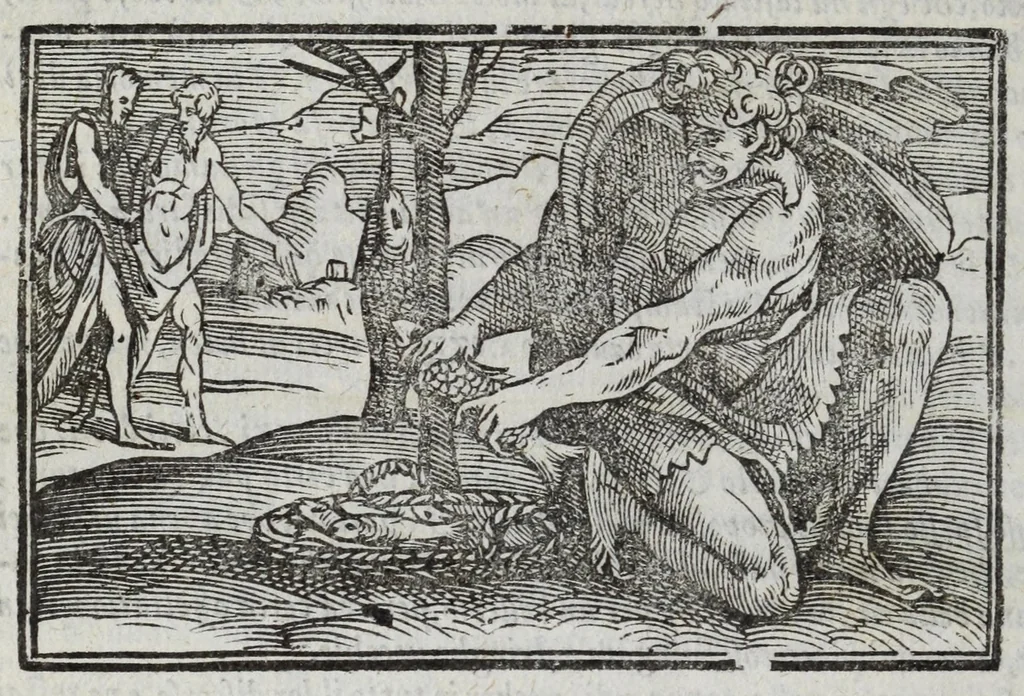 An illustration from I marmi del Doni, academico peregrino, cioè, Ragionamenti introdotti a farsi da varie conditioni d'huomini, à luoghi di honesto piacere in Firenze : ripieno di discorsi in varie scienze & discipline ; diviso in quattro libri .., 1609, leaf 178