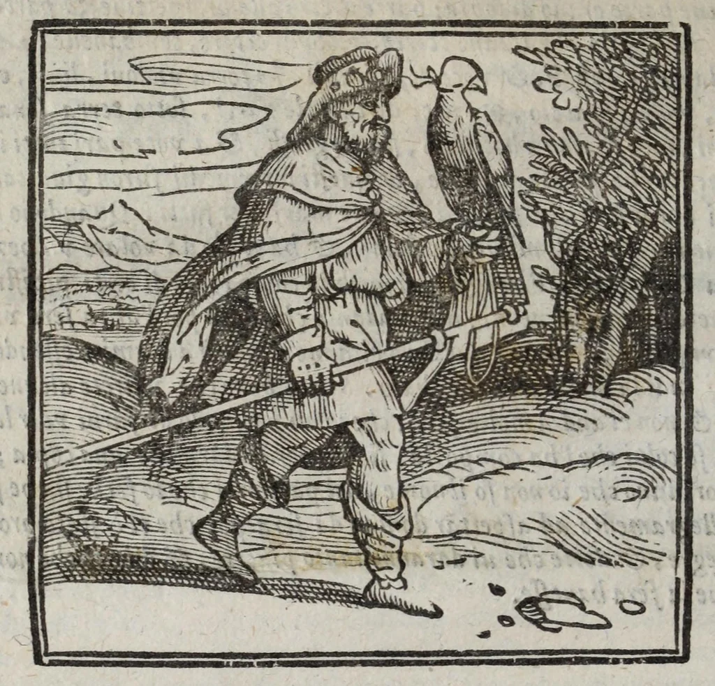 An illustration from I marmi del Doni, academico peregrino, cioè, Ragionamenti introdotti a farsi da varie conditioni d'huomini, à luoghi di honesto piacere in Firenze : ripieno di discorsi in varie scienze & discipline ; diviso in quattro libri .., 1609, leaf 34