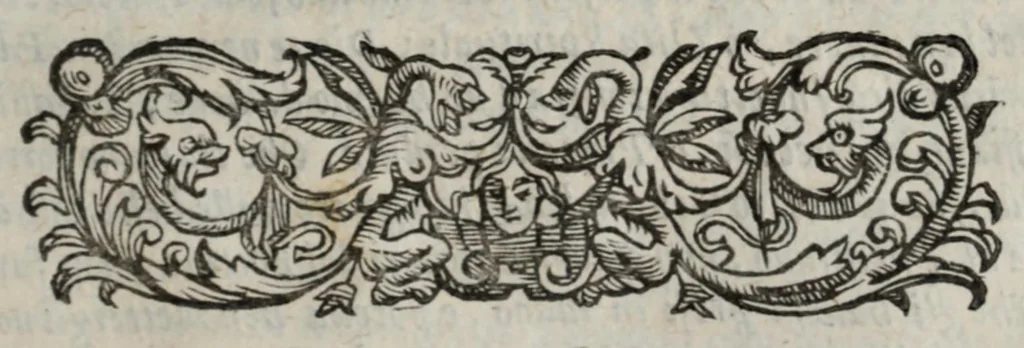 An illustration from I marmi del Doni, academico peregrino, cioè, Ragionamenti introdotti a farsi da varie conditioni d'huomini, à luoghi di honesto piacere in Firenze : ripieno di discorsi in varie scienze & discipline ; diviso in quattro libri .., 1609, leaf 35