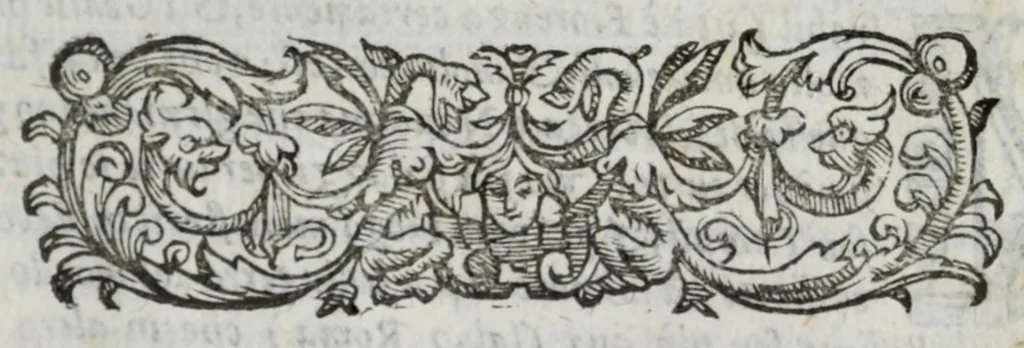 An illustration from I marmi del Doni, academico peregrino, cioè, Ragionamenti introdotti a farsi da varie conditioni d'huomini, à luoghi di honesto piacere in Firenze : ripieno di discorsi in varie scienze & discipline ; diviso in quattro libri .., 1609, leaf 71