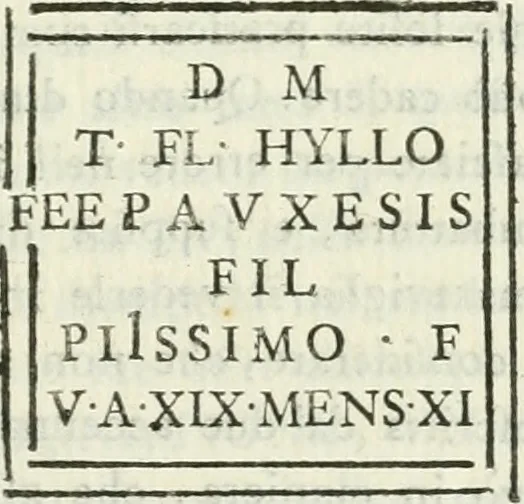 An illustration from I marmi riccardiani difesi dalle censure del marchese Scipione Maffei, 1781, leaf 266