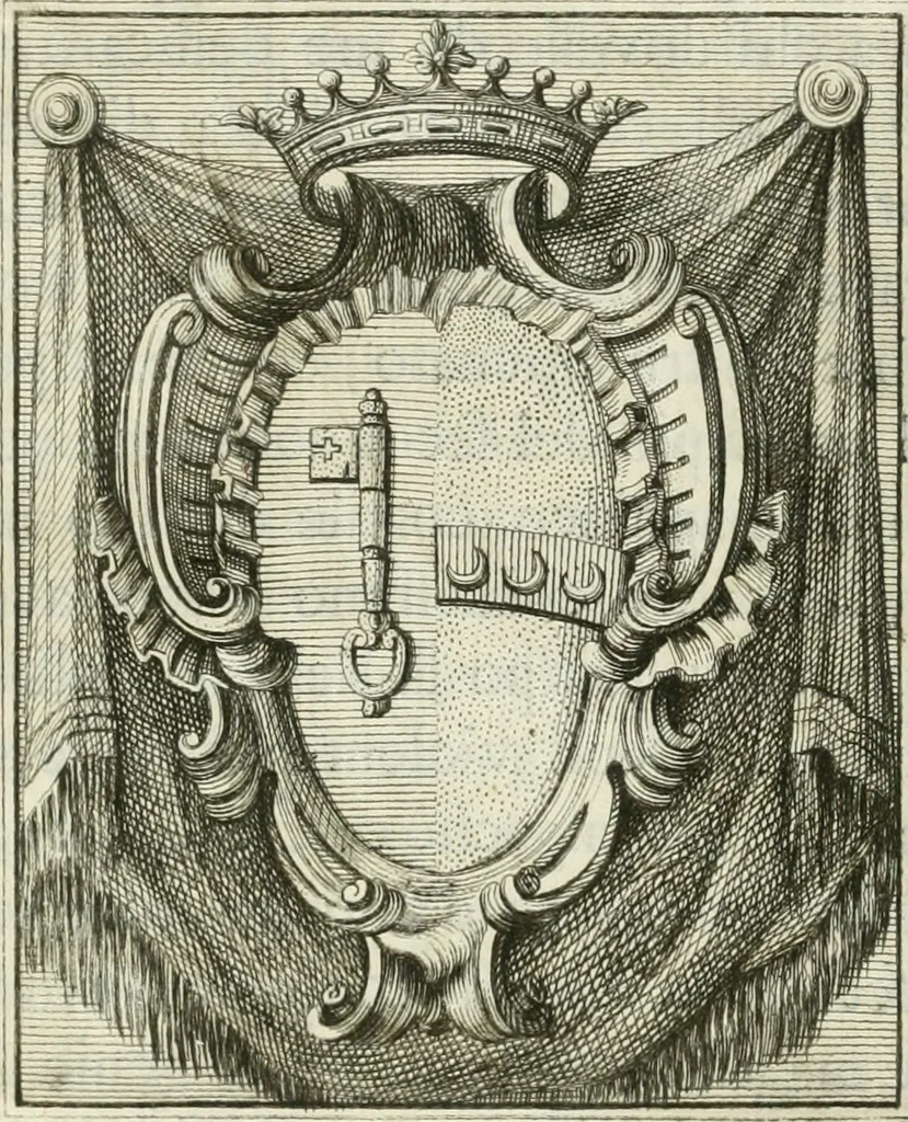 An illustration from I marmi riccardiani difesi dalle censure del marchese Scipione Maffei, 1781, leaf 6
