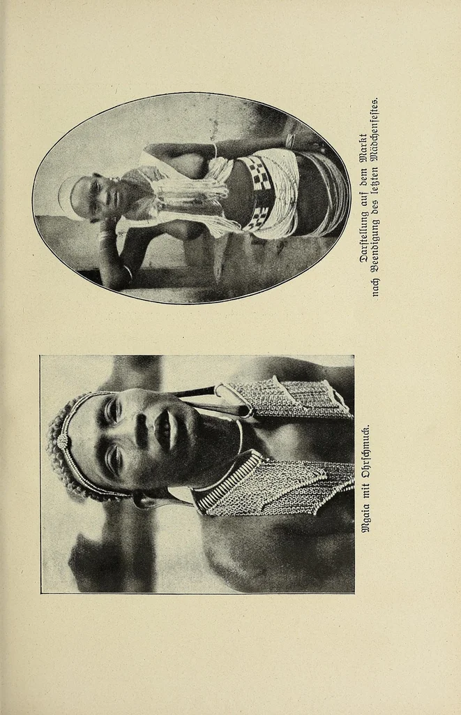 An illustration from Im Banne der Furcht : Sitten und Gebräuche der Wapare in Ostafrika, 1922, leaf 95