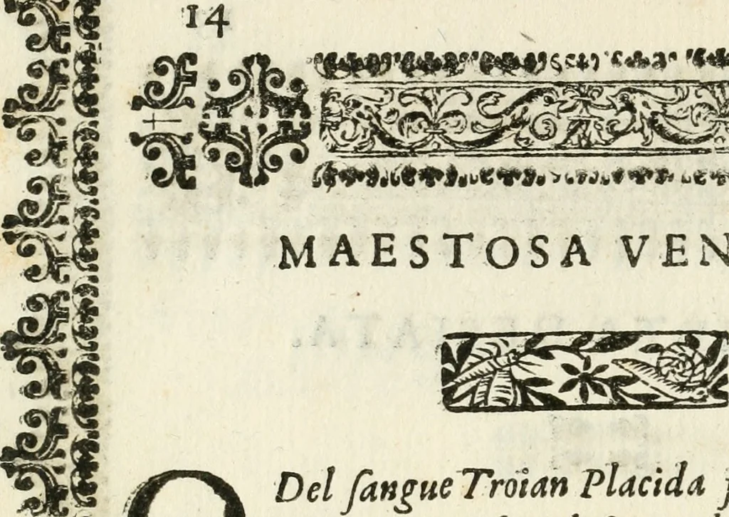 An illustration from Imeneo trionfante nelle reali nozze dell' A. S. di P. P. con la ser.a principes.a di Toscana, 1628, leaf 19