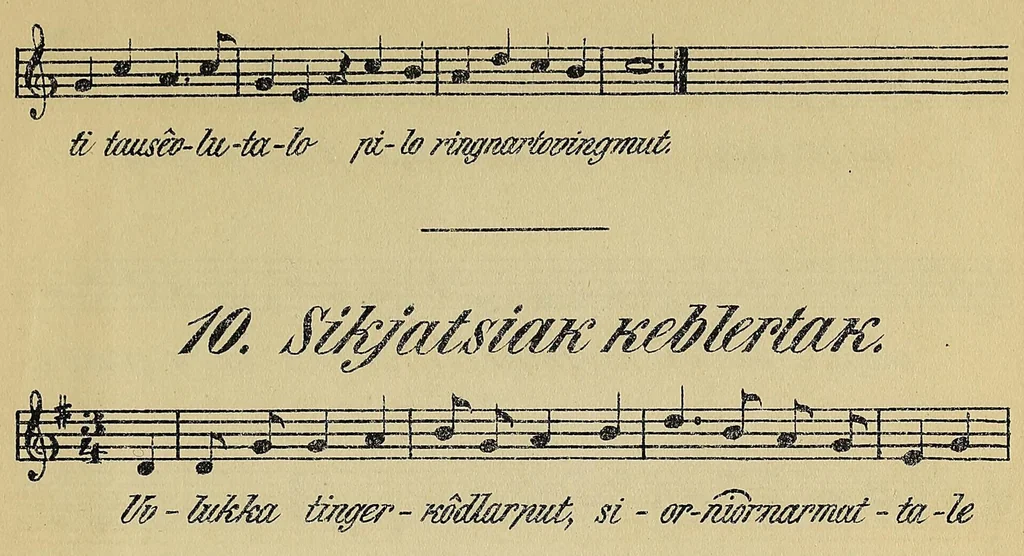 An illustration from Imgerutit attoræksat illagêktunut Labradoremêtunut, 1879, leaf 417