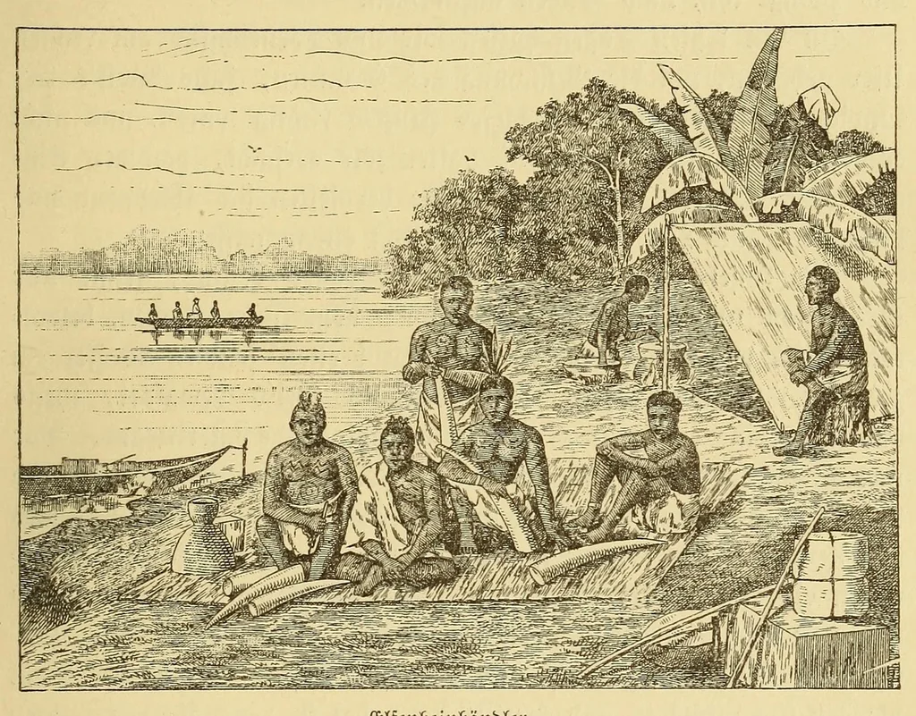 An illustration from Im Innern Afrikas : die Erforschung des Kassai während der Jahre 1883, 1884 und 1885, 1891, leaf 397