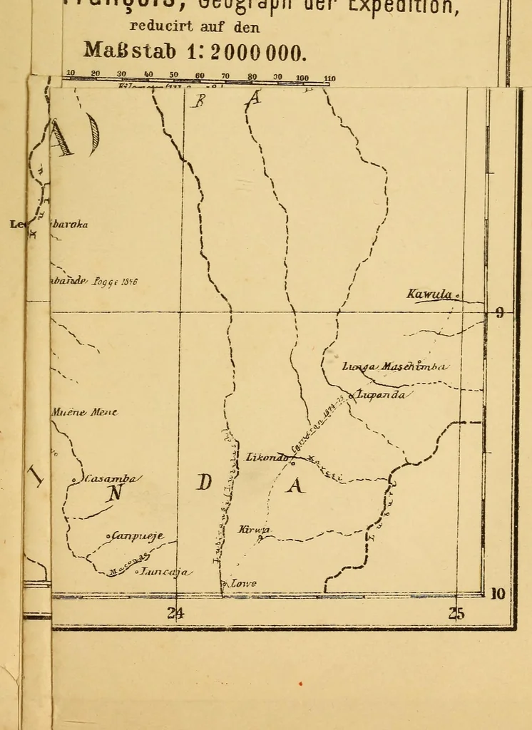 An illustration from Im Innern Afrikas : die Erforschung des Kassai während der Jahre 1883, 1884 und 1885, 1891, leaf 531