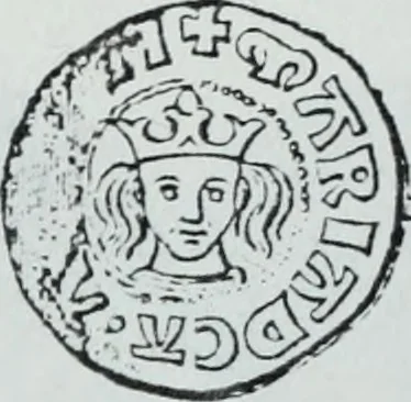 An illustration from Imitations des monnaies au type esterlin frappées en Europe pendante le XIIIe et le XIVe siècle, 1871, leaf 11