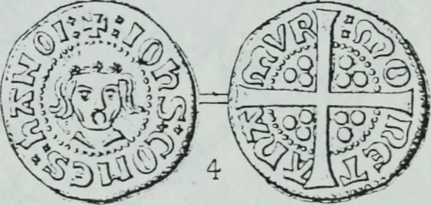 An illustration from Imitations des monnaies au type esterlin frappées en Europe pendante le XIIIe et le XIVe siècle, 1871, leaf 12