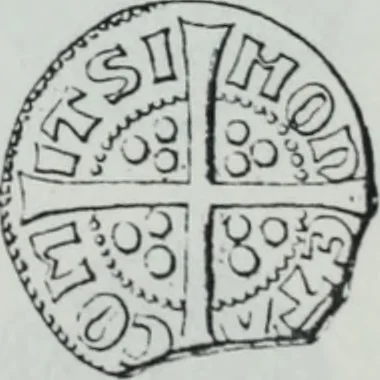 An illustration from Imitations des monnaies au type esterlin frappées en Europe pendante le XIIIe et le XIVe siècle, 1871, leaf 12
