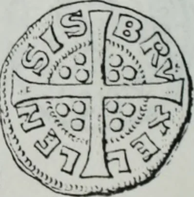 An illustration from Imitations des monnaies au type esterlin frappées en Europe pendante le XIIIe et le XIVe siècle, 1871, leaf 13