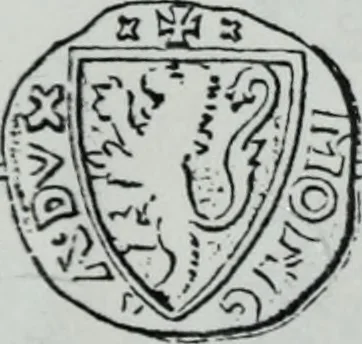 An illustration from Imitations des monnaies au type esterlin frappées en Europe pendante le XIIIe et le XIVe siècle, 1871, leaf 15