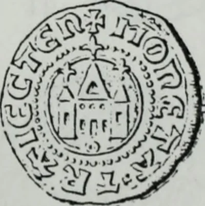 An illustration from Imitations des monnaies au type esterlin frappées en Europe pendante le XIIIe et le XIVe siècle, 1871, leaf 15