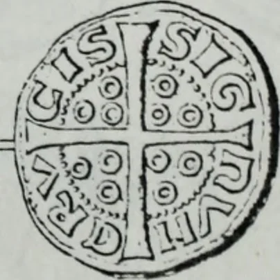 An illustration from Imitations des monnaies au type esterlin frappées en Europe pendante le XIIIe et le XIVe siècle, 1871, leaf 15