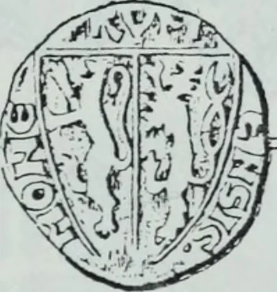 An illustration from Imitations des monnaies au type esterlin frappées en Europe pendante le XIIIe et le XIVe siècle, 1871, leaf 18