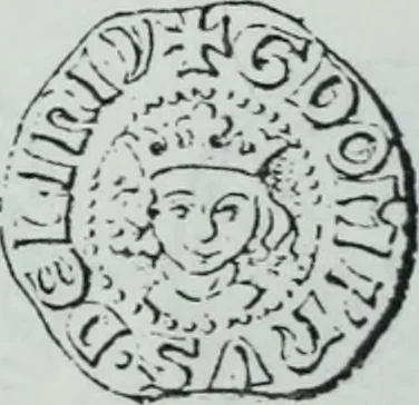 An illustration from Imitations des monnaies au type esterlin frappées en Europe pendante le XIIIe et le XIVe siècle, 1871, leaf 23