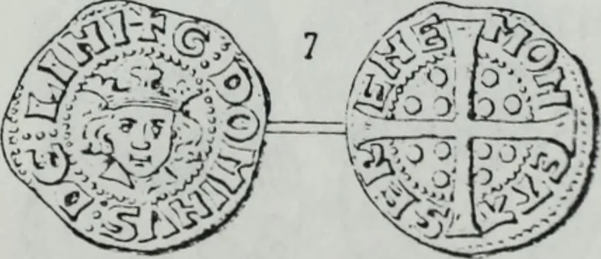 An illustration from Imitations des monnaies au type esterlin frappées en Europe pendante le XIIIe et le XIVe siècle, 1871, leaf 23