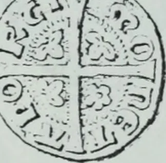 An illustration from Imitations des monnaies au type esterlin frappées en Europe pendante le XIIIe et le XIVe siècle, 1871, leaf 24