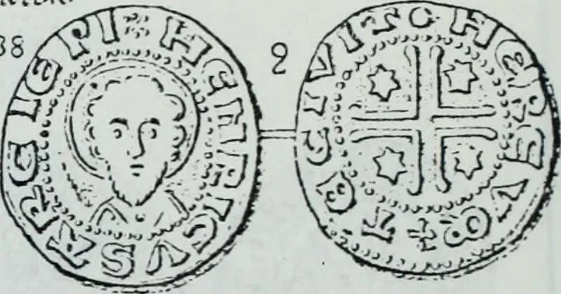 An illustration from Imitations des monnaies au type esterlin frappées en Europe pendante le XIIIe et le XIVe siècle, 1871, leaf 29