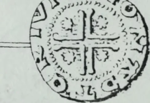 An illustration from Imitations des monnaies au type esterlin frappées en Europe pendante le XIIIe et le XIVe siècle, 1871, leaf 30