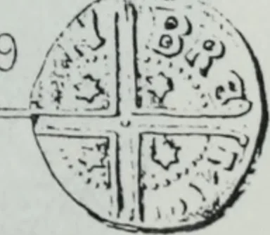 An illustration from Imitations des monnaies au type esterlin frappées en Europe pendante le XIIIe et le XIVe siècle, 1871, leaf 30