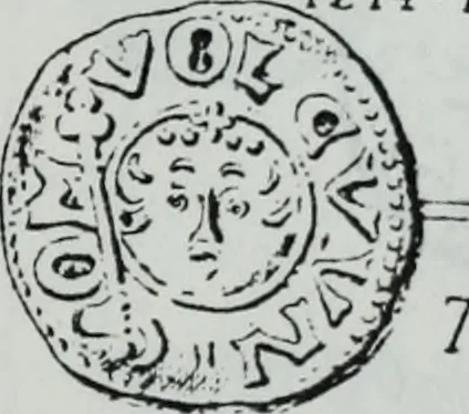 An illustration from Imitations des monnaies au type esterlin frappées en Europe pendante le XIIIe et le XIVe siècle, 1871, leaf 31