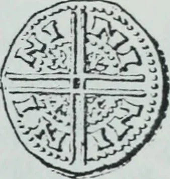 An illustration from Imitations des monnaies au type esterlin frappées en Europe pendante le XIIIe et le XIVe siècle, 1871, leaf 38