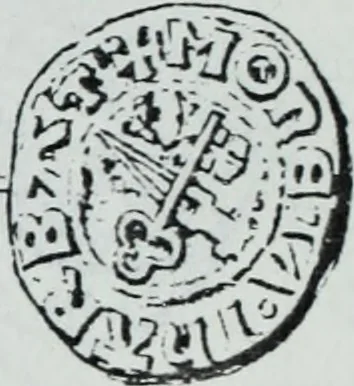 An illustration from Imitations des monnaies au type esterlin frappées en Europe pendante le XIIIe et le XIVe siècle, 1871, leaf 39