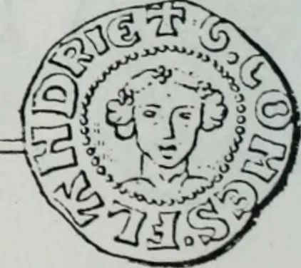 An illustration from Imitations des monnaies au type esterlin frappées en Europe pendante le XIIIe et le XIVe siècle, 1871, leaf 7