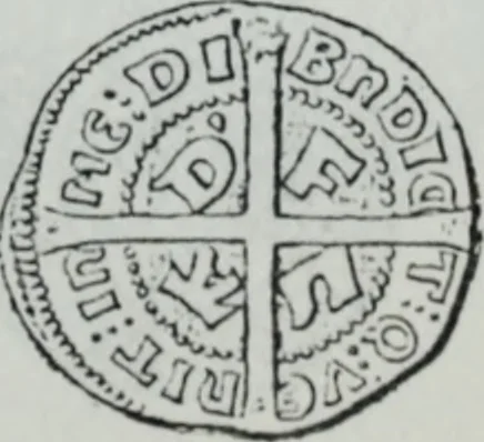 An illustration from Imitations des monnaies au type esterlin frappées en Europe pendante le XIIIe et le XIVe siècle, 1871, leaf 8