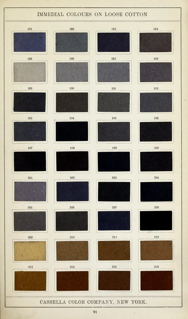 An illustration from Immedial colours on loose cotton, 1900, leaf 19
