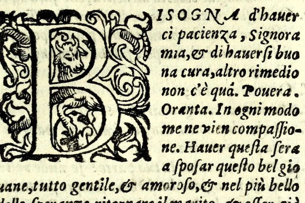 An illustration from I morti vivi : comedia, 1595, leaf 119