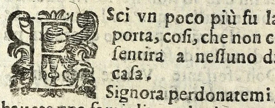 An illustration from I morti vivi : comedia, 1605, leaf 82