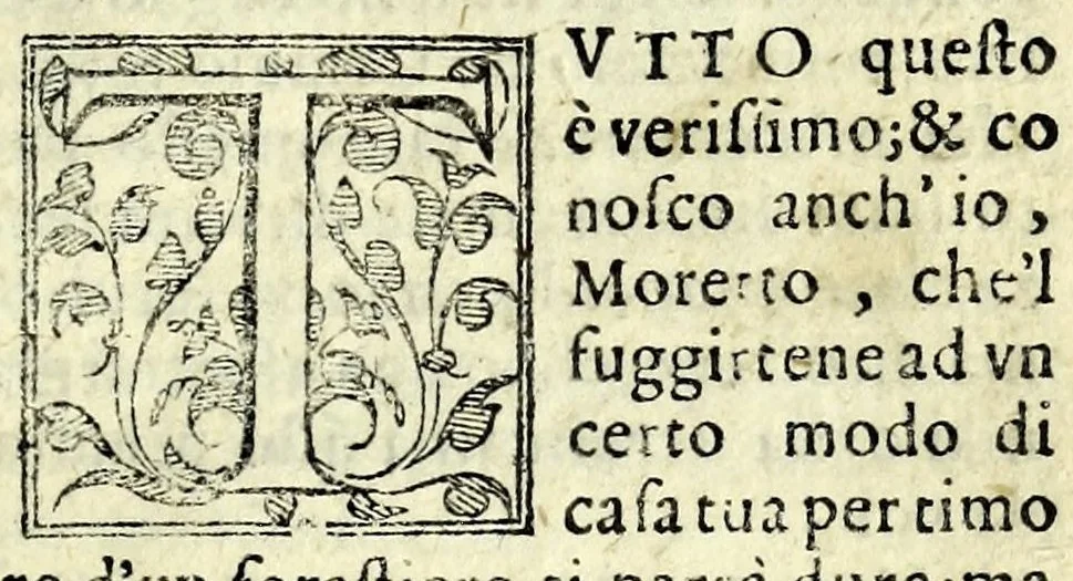 An illustration from I morti vivi : comedia, 1578, leaf 15