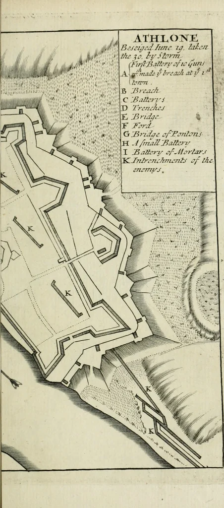 An illustration from An impartial history of the wars of Ireland, with a continuation thereof, 1693, leaf 330