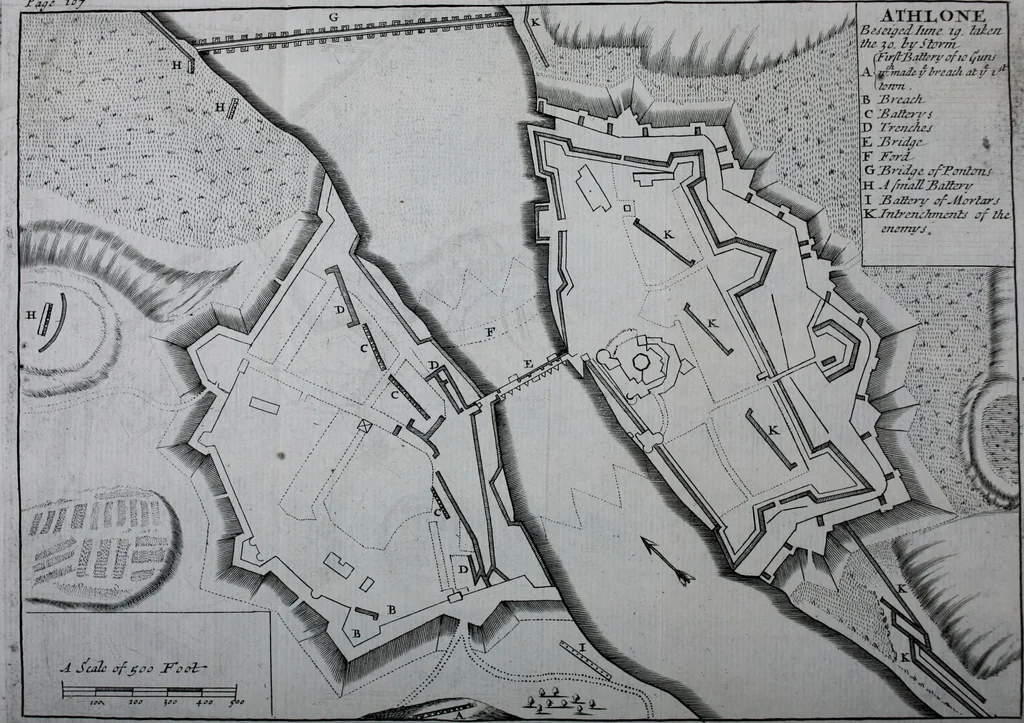 An illustration from An impartial history of the wars of Ireland, with a continuation thereof, 1693, leaf 331